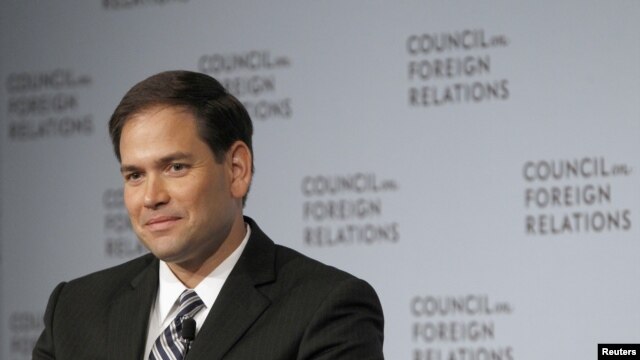 Marco Rubio en el Consejo de Relaciones Exteriores, en Nueva York.