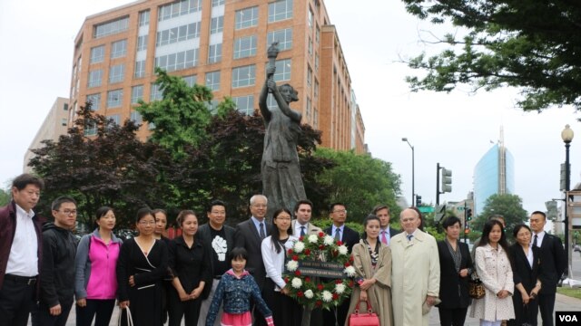 人权团体在华盛顿举行六四纪念活动 