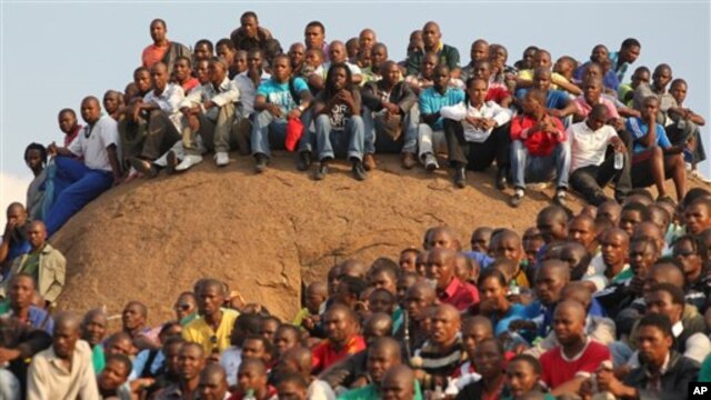 Une vue de l'assistance durant la cérémonie