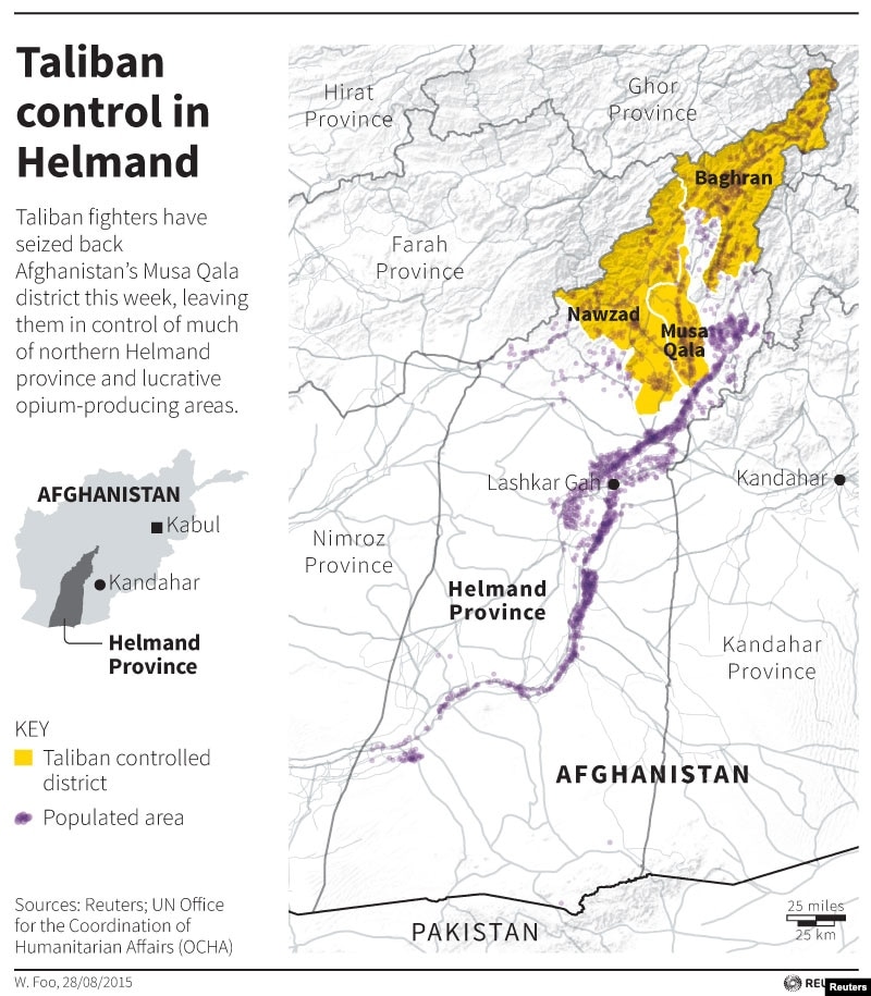 Afghanistan chiếm lại một quận trọng điểm ở miền nam