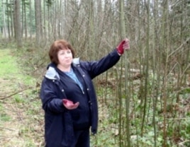 Carol Wick contemplates the possibilities for her woodlot near Enumclaw, Washington.