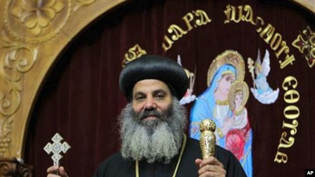 Bishop Barnaba El Soryany is seen at the Coptic church in Rome,  05 Jan 2011.