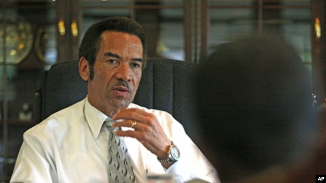 Botswana's President Seretse Khama Ian Khama (file photo).