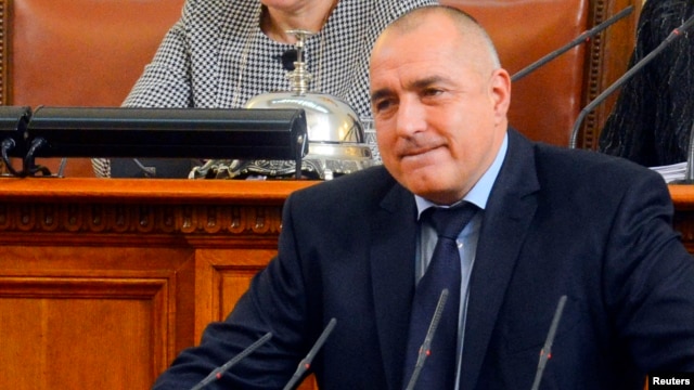 Bulgarian Prime Minister Boiko Borisov speaks in the Parliament in Sofia, February 20, 2013. Bulgaria's government resigned from office on Wednesday after nationwide protests against high electricity prices.