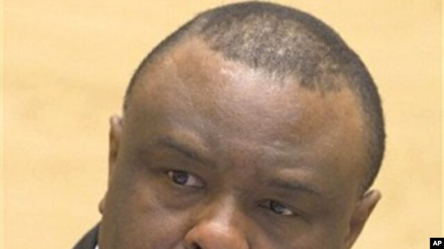 Congo's former vice president Jean-Pierre Bemba, in the International Criminal Court courtroom in The Hague, Netherlands,  22 Nov. 2010