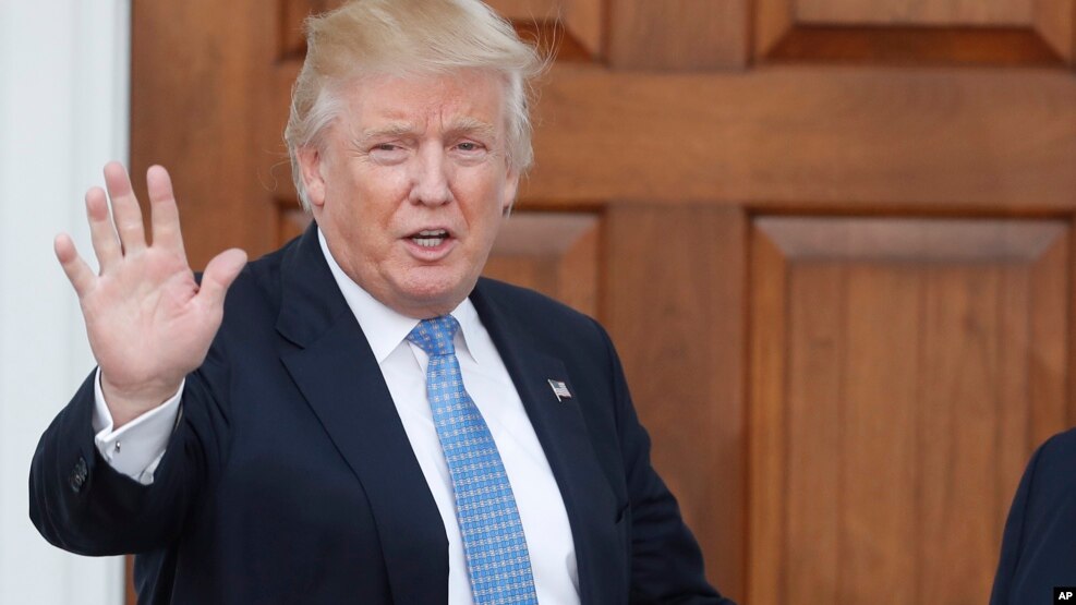 အေမရိကန္ေရြးေကာက္ခံသမၼတ Donald Trump