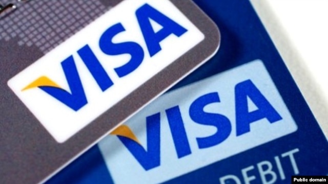 FILE - Visa Credit and Debit cards.