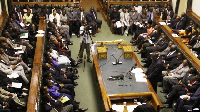 FILE -  Zimbabwean parliament in Harare, March 4, 2009.