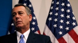 Chủ tịch Hạ viện John Boehner sau cuộc họp với của các Dân biểu đảng Cộng hòa