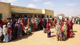 Long queues of voters in Somaliland municipal elections, November 28, 2012. (Credit: Kate Stanworth)