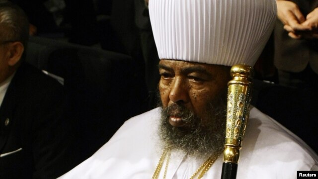 Ethiopian Orthodox Church patriarch Abune Paulos attends the opening ceremony of the first Forum of the Alliance of Civilizations in Madrid, January 15, 2008. 