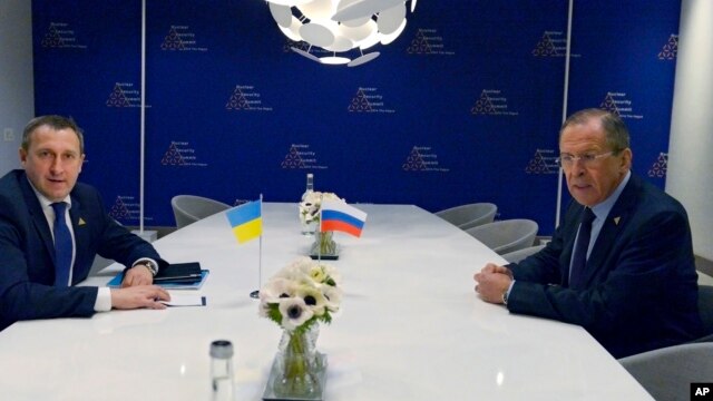 Сергей Лавров на встрече с  Андреем Дещицей