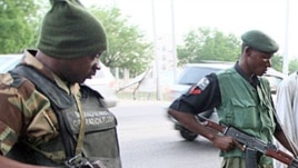 Jami'an tsaro suna yin sintiri a jihar Borno dake arewa-maso-gabashin Nigeria.