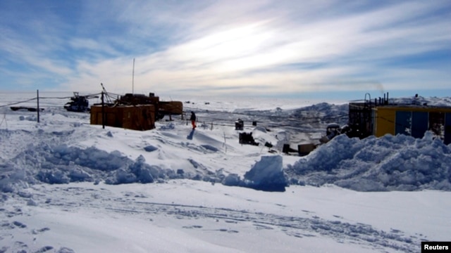 Russian scientists are close to drilling in to the prehistoric sub-glacier Lake Vostok, which has been trapped under Antarctic ice for 14 million years, Jun. 29, 2010.    