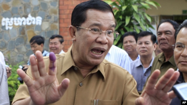 The premier made his statements during a speech in the coastal municipality of Kep. Hun Sen has begun regularly denouncing the opposition on the airwaves, with July’s national election approaching.