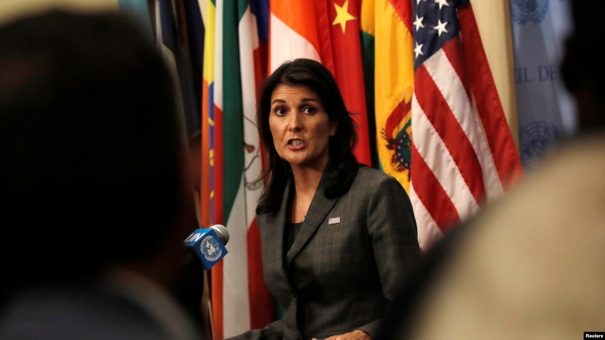 Haley critica primer discurso de Alta Comisionada DDHH de la ONU