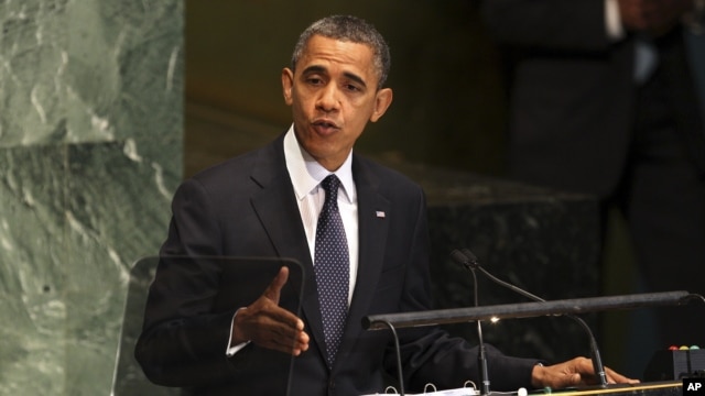 Pareciera que el presidente Obama estaba dando un golpe de vuelta a las críticas de Romney en su discurso previo a la Asamblea General de la ONU.