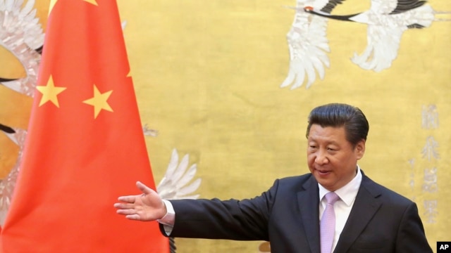 FILE - Chinese President Xi Jinping in Beijing, China, March 31, 2015.