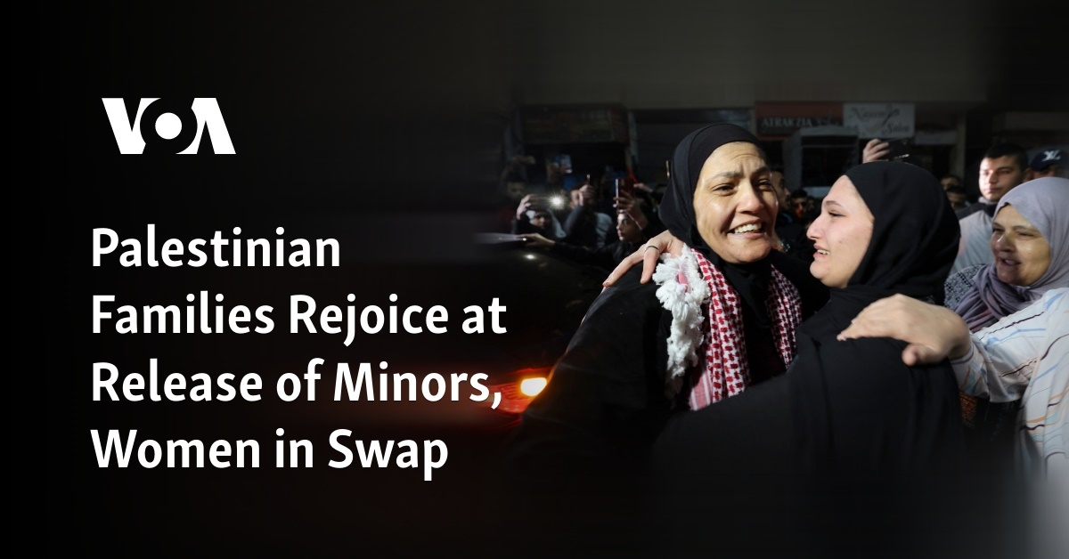 Palestinian Families Rejoice At Release Of Minors Women In Swap