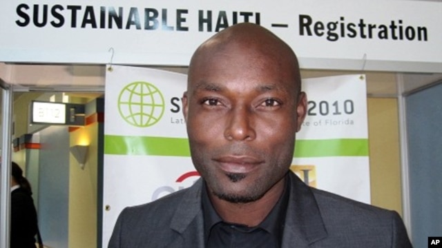 Haitian-born actor Jimmy Jean-Louis of the popular NBC series 'Heroes' at the 'Sustainable Haiti' conference in Miami, 18 Mar 2010