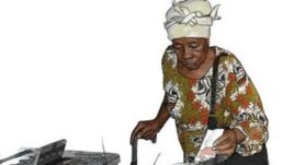 Sierra Leonean woman votes (Photo: Sierra Leone National Electoral Commission) 