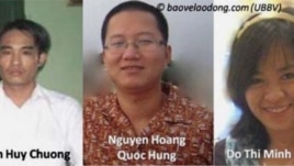 Ba nhà hoạt động Đoàn Huy Chương, Nguyễn Hoàng Quốc Hùng, Đỗ Thị Minh Hạnh