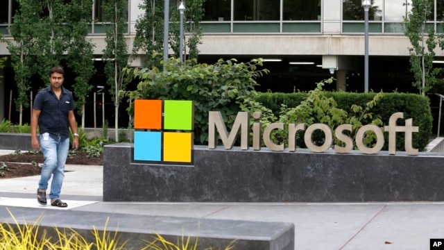 Trụ sở công ty Microsoft ở Redmond, Washington, ngày 3/7/2014.