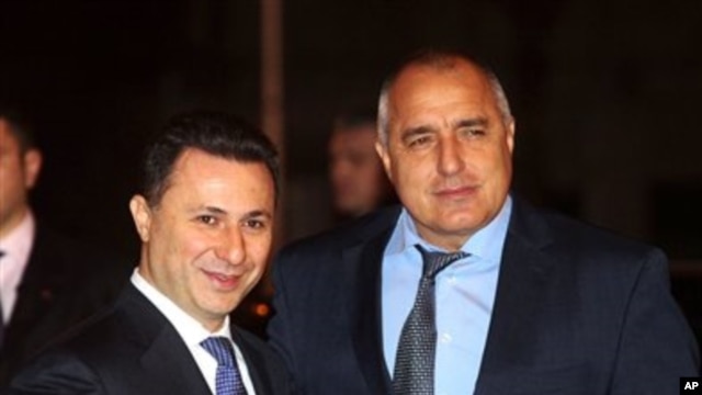 Bugarski premijer Bojko Borisov sa svojim makedonskim kolegom (arhivski snimak)