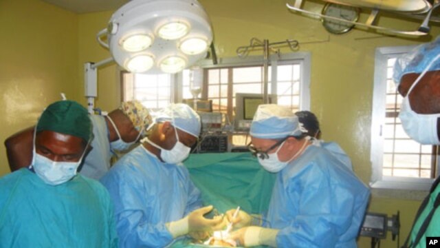 Project Hope surgical team at Liberia's Phebe Hospital in Bong County February 2012