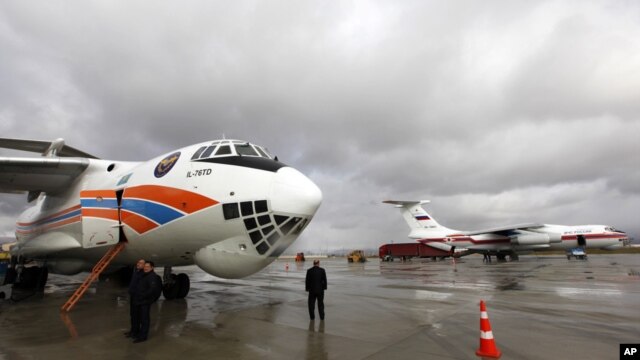 Российские самолеты с гуманитарной помощью прибыли в Сирию