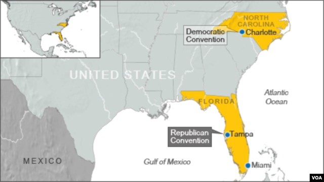 Location of RNC and DNC conventions