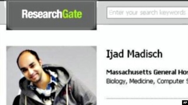 Ijad Madisch's profile on ResearchGate, the social networking website for scientists which he created.