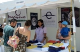 Locals in Guadalajara, Mexico learn about the history of Earth Day at the Earth Day Network/Bioalkimia booth during Dia De La Tierra 2010, organized by Bioalkimia and sponsored by Earth Day Network.