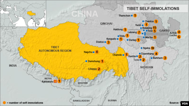Tibet Immolations - updated February 26, 2013