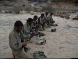 A group of Houthi fighters in Yemen's north