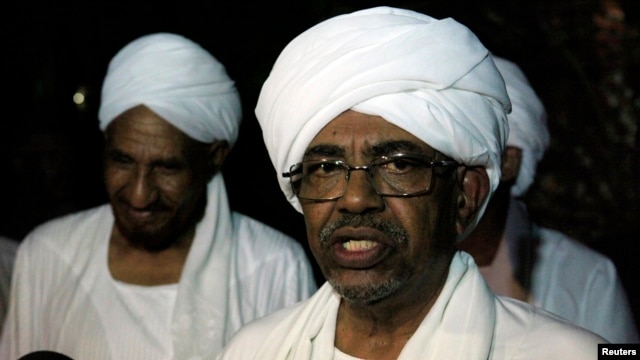 FILE - Sudan's President Omar al-Bashir.