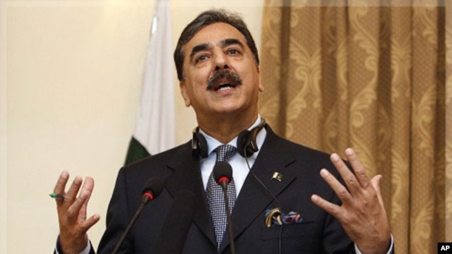 Pakistani Prime Minister Yousuf Raza Gilani (file photo).