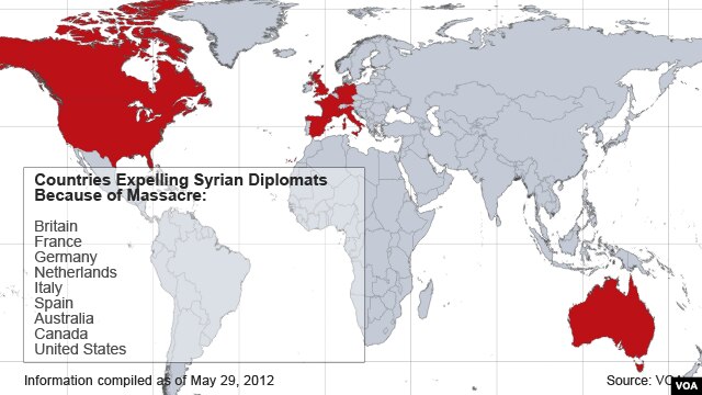 Syria Diplomats Expelled