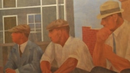 Ben Shahn mural East Wall: Unemployment