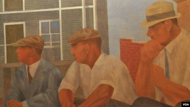 Ben Shahn mural East Wall: Unemployment
