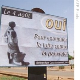 Bill board used for the referendum