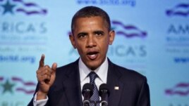 Rais Barack Obama akizungumza kwenye kikao na waandishi.