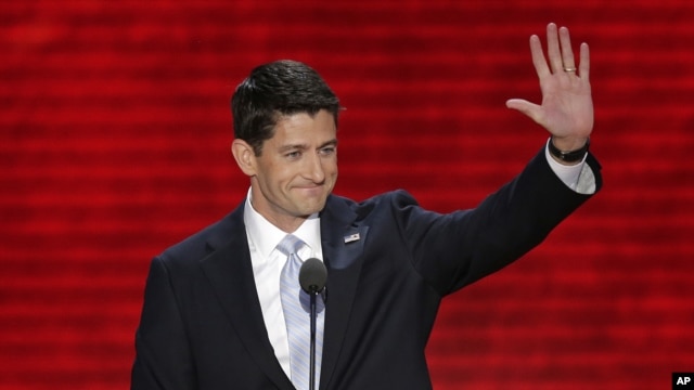 Paul Ryan prononçant son discours
