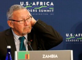 FILE - Zambia's new interim president is Guy Scott.