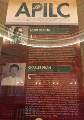 Charles Phan là một người Mỹ gốc Việt được Quốc hội tiểu bang tuyên dương (ảnh Bùi Văn Phú)