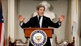 Ngoại trưởng Hoa Kỳ John Kerry. (AP Photo/Winslow Townson)