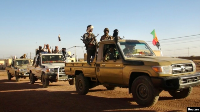 Des combattants du MNLA, dans la ville de Kidal, le 4 février 2013