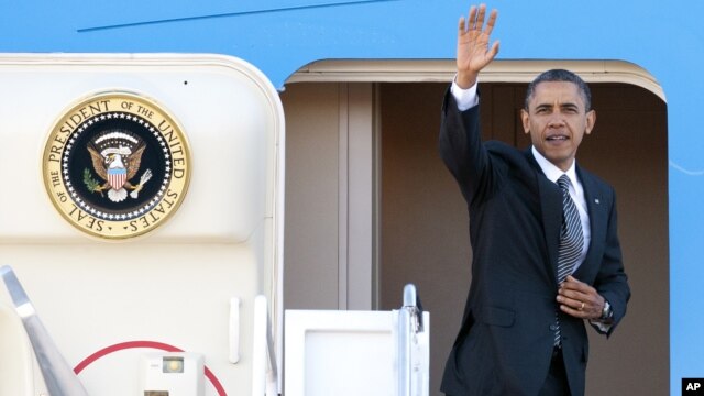 Presiden Barack Obama berangkat untuk melakukan lawatan ke tiga negara Asia (17/11).