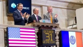 Mayor Michael Bloomberg rings the opening bell at the New York Stock Exchange in New York, October 31, 2012. 