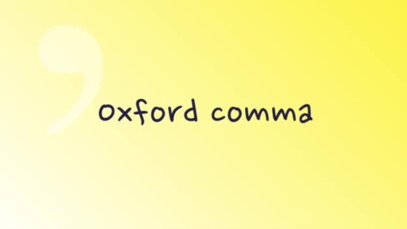    oxford comma   